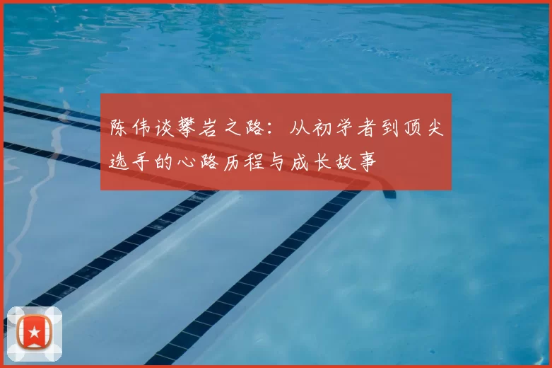 陈伟谈攀岩之路:从初学者到顶尖选手的心路历程与成长故事