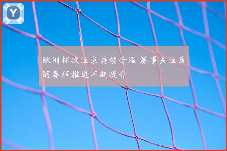 欧洲杯投注点持续升温 赛事关注度随赛程推进不断提升