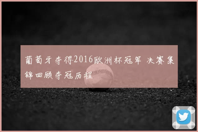 葡萄牙夺得2016欧洲杯冠军 决赛集锦回顾夺冠历程